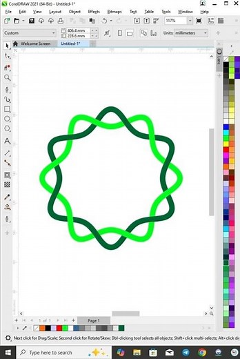 Coreldraw Tutorial - Use Polygon and contour Tool For More Tips