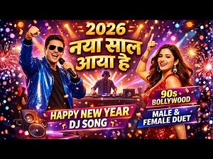 Happy New Year DJ Song 2026 | 90s Bollywood Retro DJ | Male Female Duet