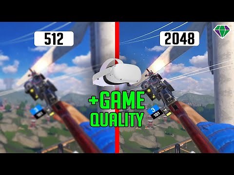 Quest 2 Higher Quality for Games (Best Resolution Settings on Sidequest) - and How to record Them