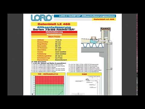 LORO-X Planungsassistent - In 4 Schritten zum Dachentwässerungssystem