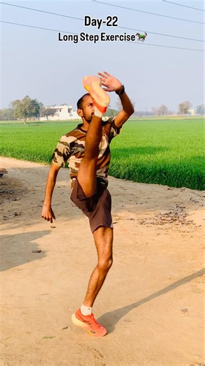 Long Step Exercise🐎 Day-22 #motivation #love #long #exercise #army