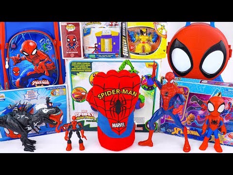 Marvel Spiderman Unboxing Review | Spidey Action Launch Carry Case | Spiderman Gloves Toys | ASMR