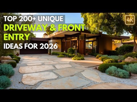Top 200+ Stunning Driveway & Front Entry Paving Design Ideas: Elegant Concrete, Classic Brick & More