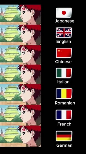 Gaara introduce himself using many languages