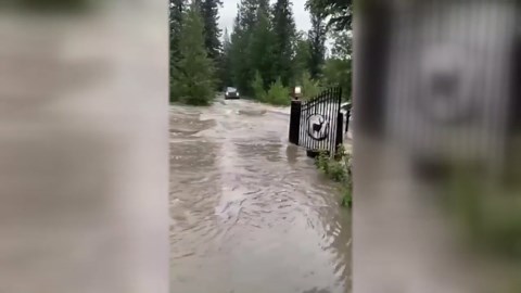 Alberta floods: Heavy rainfall causes flooding near Hinton