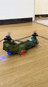 This military helicopter toy brings action to life with spinning rotors, bright lights, sound effects, and auto-run movement. Kids love the mini tanks and opening doors—endless missions at home! | Luxtony