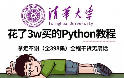 【全398集】价值3W的自学Python全套教程，适合所有零基础小白学习，全程通俗易懂，带你少走99%弯路！七天就能从小白快速进阶大神，学不会我退出IT圈！_哔哩哔哩_bilibili