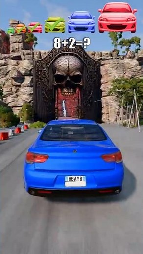 Big & Small Cars vs Horror Cave Tunnel - BeamNG.Drive 02