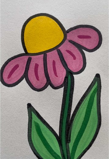 Coloring and Drawing Beautiful Flowers Tutorials