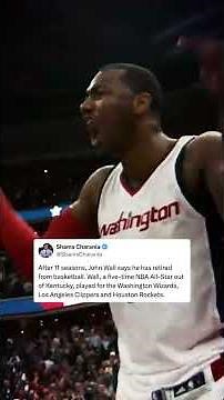 5-time All-Star John Wall announced his retirement from basketball on social media (via John Wall)