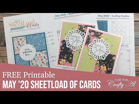 May 2020 SheetLoad of Cards | Debut & FREE Printable