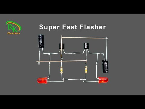 DIY Super Fast Flasher Circuit | LED Flasher | Electronics Projects