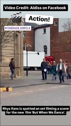 Rhys Ifans is spotted on set filming a scene for the new film 'But When We Dance' #Shorts