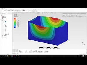 PrePoMax (CalculiX FEA) - Tutorial 28 - Hydrostatic pressure - rectangular pressure vessel