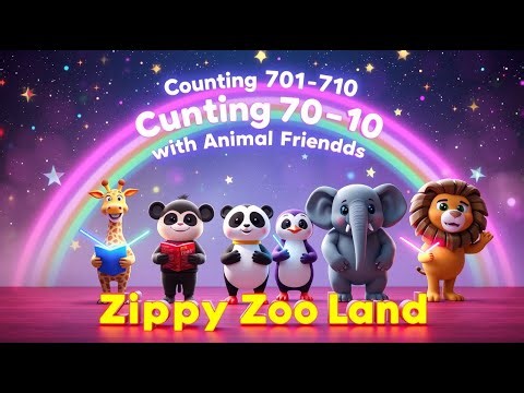 Counting 701–710 with Animal Friends | Fun Number Song for Kids | Educational Counting Nursery Rhyme