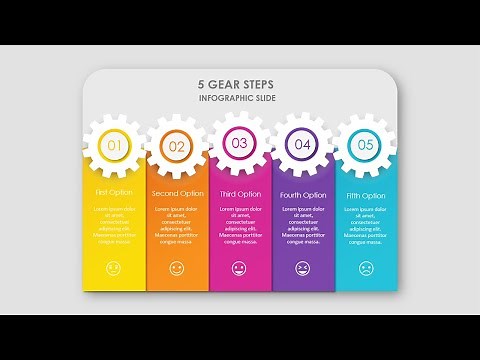 Create 5 Step Animated Infographic template in PowerPoint