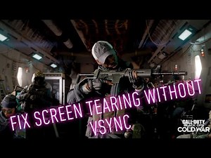 HOW TO FIX SCREEN TEARING WITHOUT VSYNC ON BLACK OPS COLD WAR & OTHER GAMES