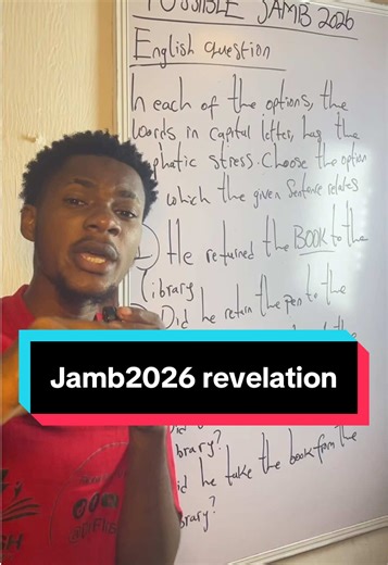 Jamb2026 revelation question #jamb #fyp #creatorsearchinsight #viral
