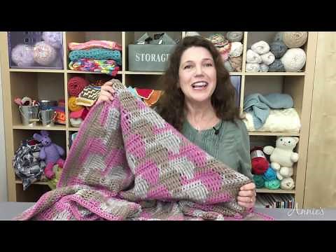 Waterfall Crochet 3-Color Throw Part 1 | a preview from Annie's Creative Studio