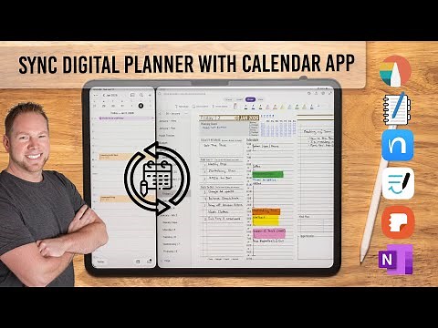 Sync Digital Planners with Calendar apps like Google, Outlook, and iCal