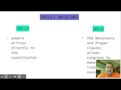 Implied v. Expressed Powers