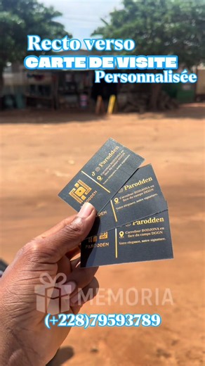 ✨ Cartes de visite 4R recto-verso personnalisées ! ✅ Design professionnel ✅ Code QR intégré 🚚 Livraison possible 📦 Expédition possible 📞 Commande : 228 079 59 37 89@Parodden #CarteDeVisite #Personnalisation #DesignGraphique