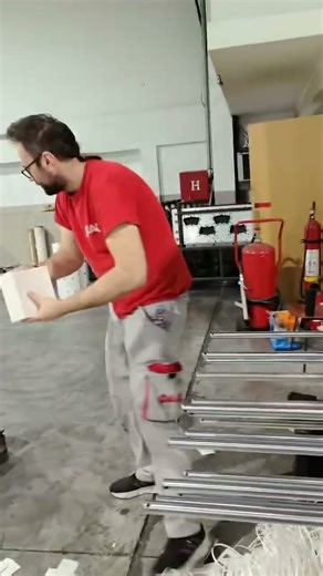 Paper Cup Fan Metal Die Punching Machine working in Europe