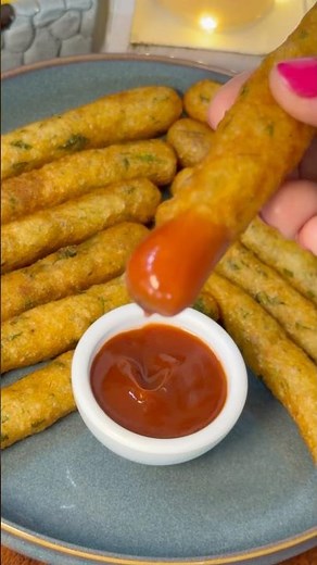 Crispy Potato Sticks Recipe | Easy Potato Snack | Crispy & Tasty #shorts