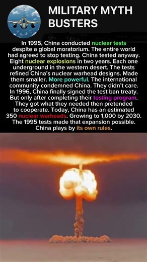 China Tested Nukes While the World Stopped (1995)