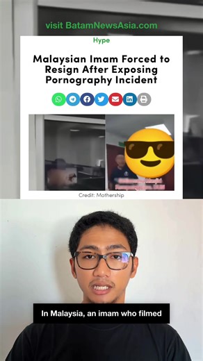 Malaysian Imam Forced to Resign After Exposing Pornography Incident. An imam in Melaka, Malaysia, Muhammad Adhan Adnan, filmed a fellow mosque committee member allegedly viewing pornographic material inside the mosque on Dec. 27, 2025. According to Malaysian media outlet Berita Harian, the incident occurred in a room believed to be the mosque’s office, raising serious concerns over conduct within a sacred space. The nearly two-minute video showed the committee member watching explicit content on