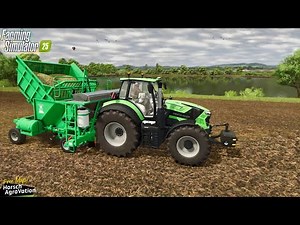 Planting sugar cane with GESSNER TWO ROW BILLET PLANTER /FS25 Farming Simulator 2025