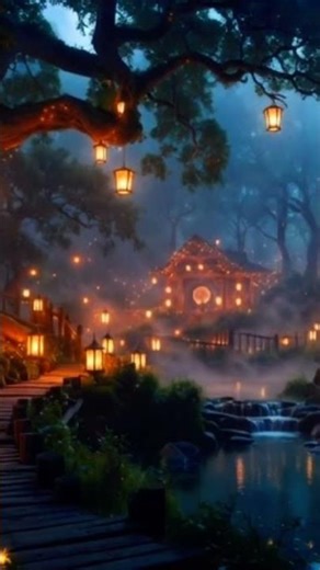 🌙 Magical Whispering Woods| #Relaxation #whisperingwoods #ambientvideo #magicalforest #cozyambience