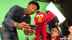 Go Behind the Scenes With Pharrell, Elmo on 'Sesame Street'