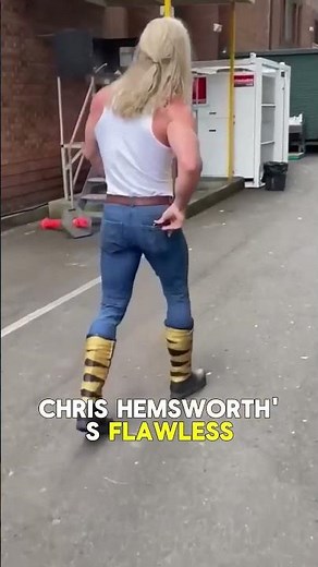 Chris Hemsworth's Iconic Thor Hair Flip Adds the Perfect Touch to His God-of-Thunder Walk