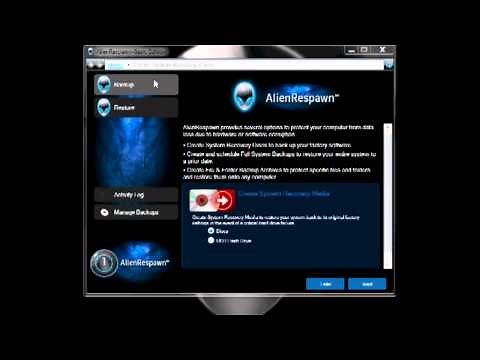 Creating a Free Alienware Recovery Disk (Factory condition) - Good for new Solid State drives