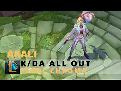 KDA All Out Akali Pearl Chroma - League Of Legends