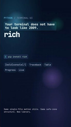 Python Rich Library in 30 Seconds 🚀🐍 #python #rich