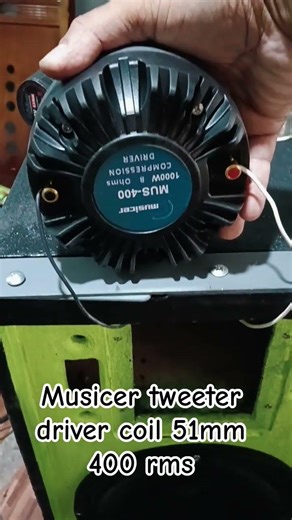 Musicer tweeter driver coil 51mm 400 rms #tweeterdriver