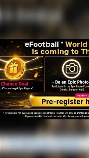 How to register on Konami's website to get the Thai Big Time player #efootball #gaming #pes #viral