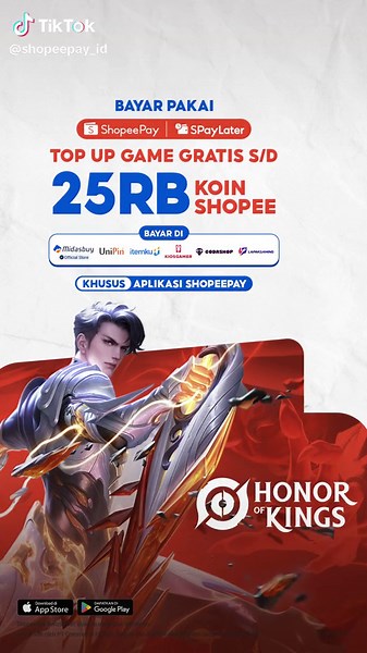 Top Up Game Jadi Lebih Murah Gratis Koin s/d 25RB cuma di Aplikasi ShopeePay. Download Sekarang!