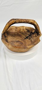 Natural Root Cedar Root Bowl With Handle and Fractal Burning - Etsy Australia