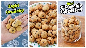 345K views · 4.7K reactions | Mini Chocochip Cookies | Perfect Light...