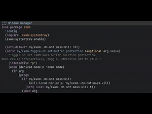 Flat buffer-based web browsing with EXWM and Firefox
