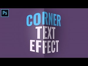 3D Text Effect Corner Perspective - Photoshop Tutorial Typography