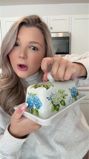 The perfect spring butter dish from QVC! #springdecor #butterdish #qvc