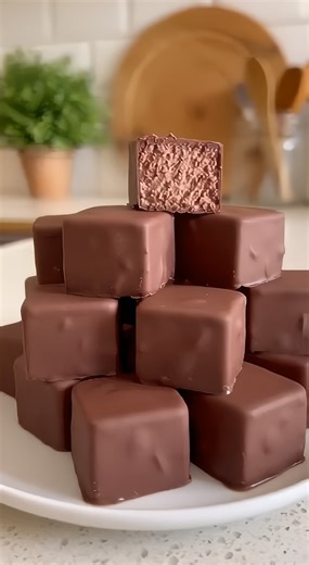 2-Ingredient Cool Whip Chocolate Candy Easy 3-Ingredient Cool Whip Candy Bars Ingredients: 12 oz (340 g) milk chocolate, melted 8 oz (225 g) whipped topping, thawed (for coating): 2 cups (340g) Semi-sweet chocolate chips Directions: 1. Gently fold the thawed whipped topping into the warm melted milk chocolate until thick, smooth, and uniform. 2. Spread the mixture evenly into a parchment-lined square pan. 3. Freeze until solid, about 30 minutes. 4. Slice into bite-sized squares while cold. 5. Se