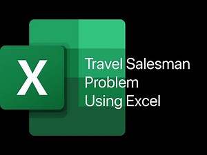 Using Excel evolutionary solver to find the shortest distance for a traveling salesperson
