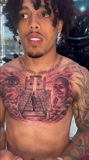 King Cid Gets His Chest Tatted! #shorts #tattoo