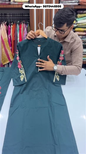 Bariki Studio™️ on Instagram: "Size- M to XXL Fabric- Pure Cotton Type- Kurti Pant Set Color- 3 colors [ western wear, cord sets, Kurti, ethnic, designer, wholesaler, manufacturer, smart wear ]"