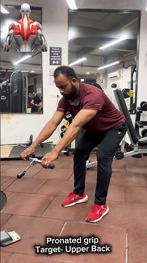 Know the difference between pronated and supinated grip! #youtubeshorts #gymexercise #foryou